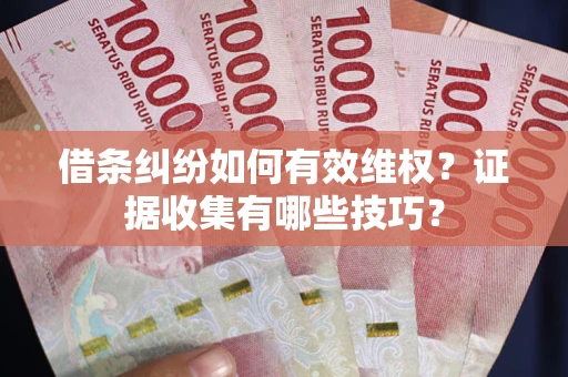 北京借条纠纷如何有效维权？证据收集有哪些技巧？